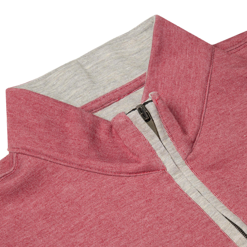 DG's Drifter 133-55170-63 Dusky Pink Half Zip Mens Sweatshirt - Baks Menswear Bournemouth